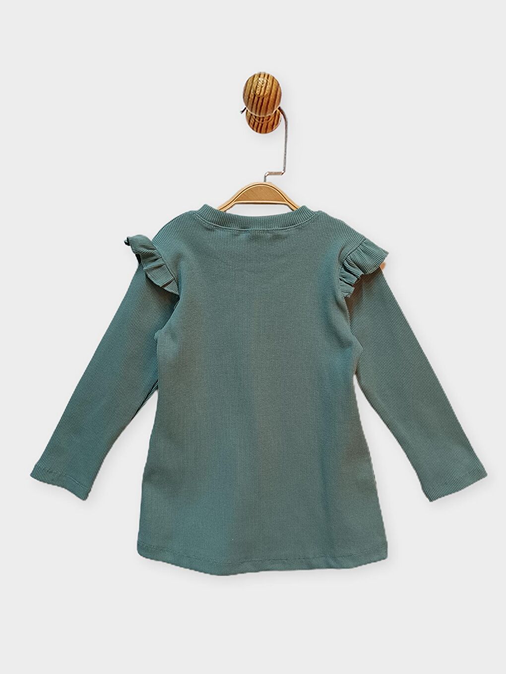 Yeşil Minnie Mouse Lisanslı Kız Çocuk Elbise 22091-2