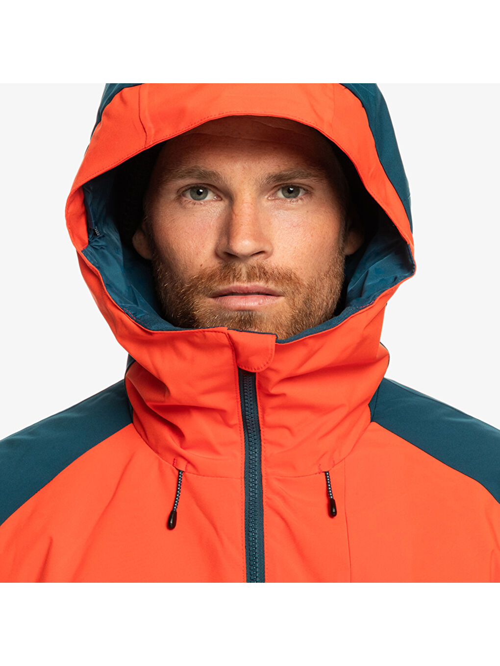 Kahverengi Mission Block Jk Erkek Kırmızı Snowboard Kayak Montu-4