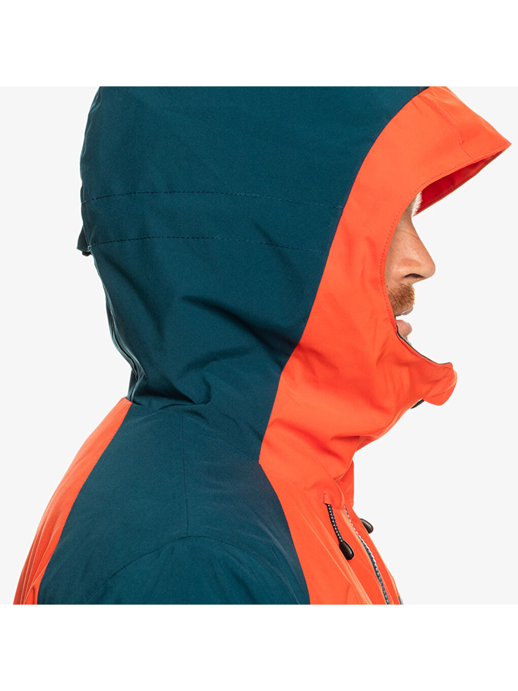 Kahverengi Mission Block Jk Erkek Kırmızı Snowboard Kayak Montu-5