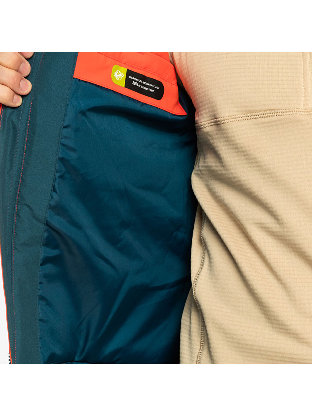 Kahverengi Mission Block Jk Erkek Kırmızı Snowboard Kayak Montu-7