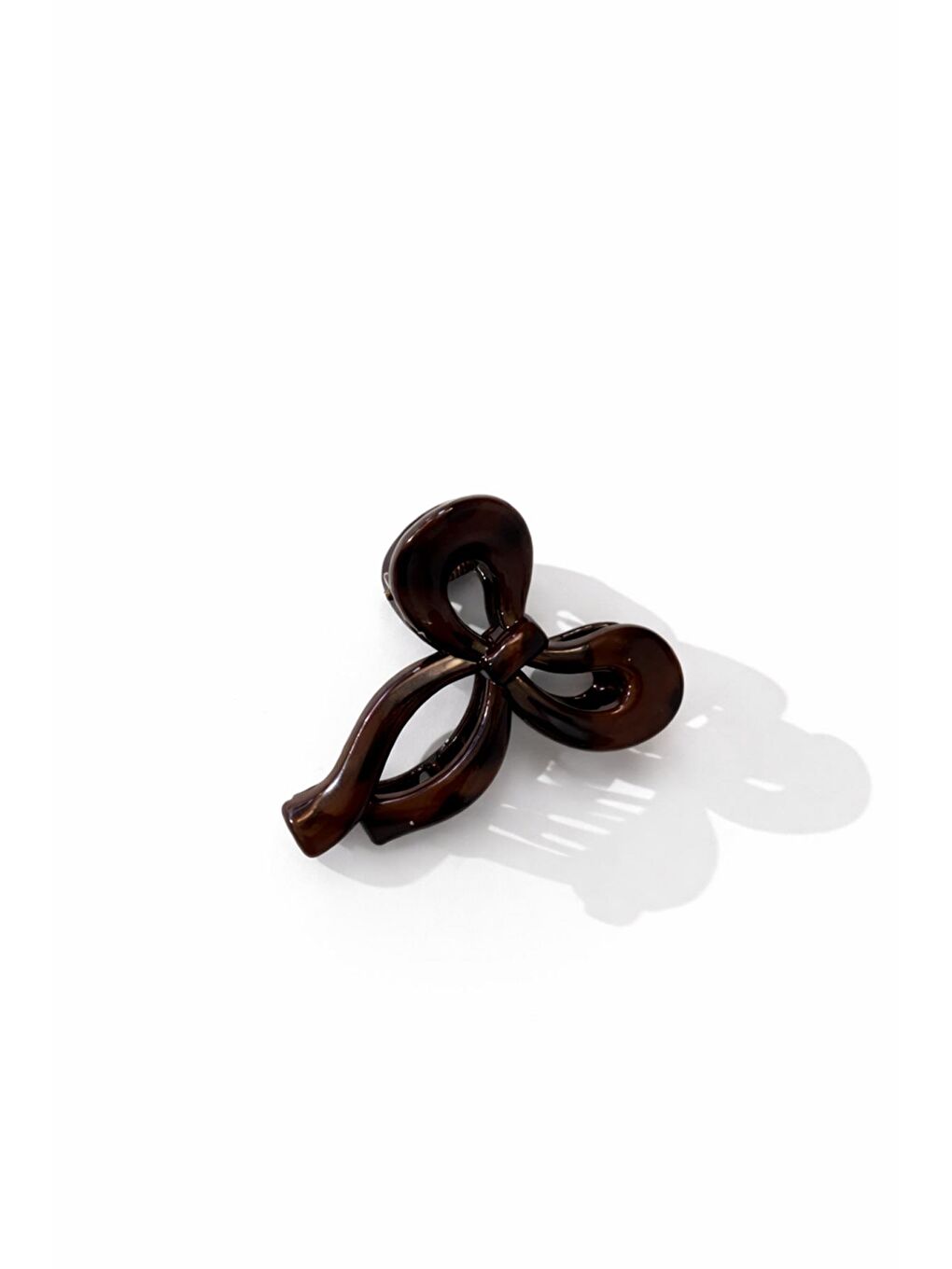 Kahverengi Leopar Desenli Küçük Fiyonk Mandal Toka-3