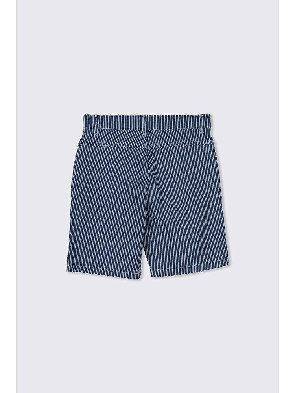 Erkek Çocuk Çizgi Desenli Mavi Şort-1