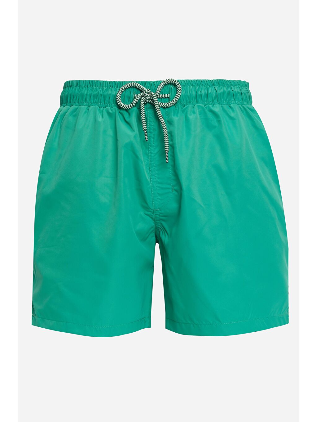 Erkek Standart Fit Hızlı Kuruyan Düz Yeşil Mayo Deniz Şortu