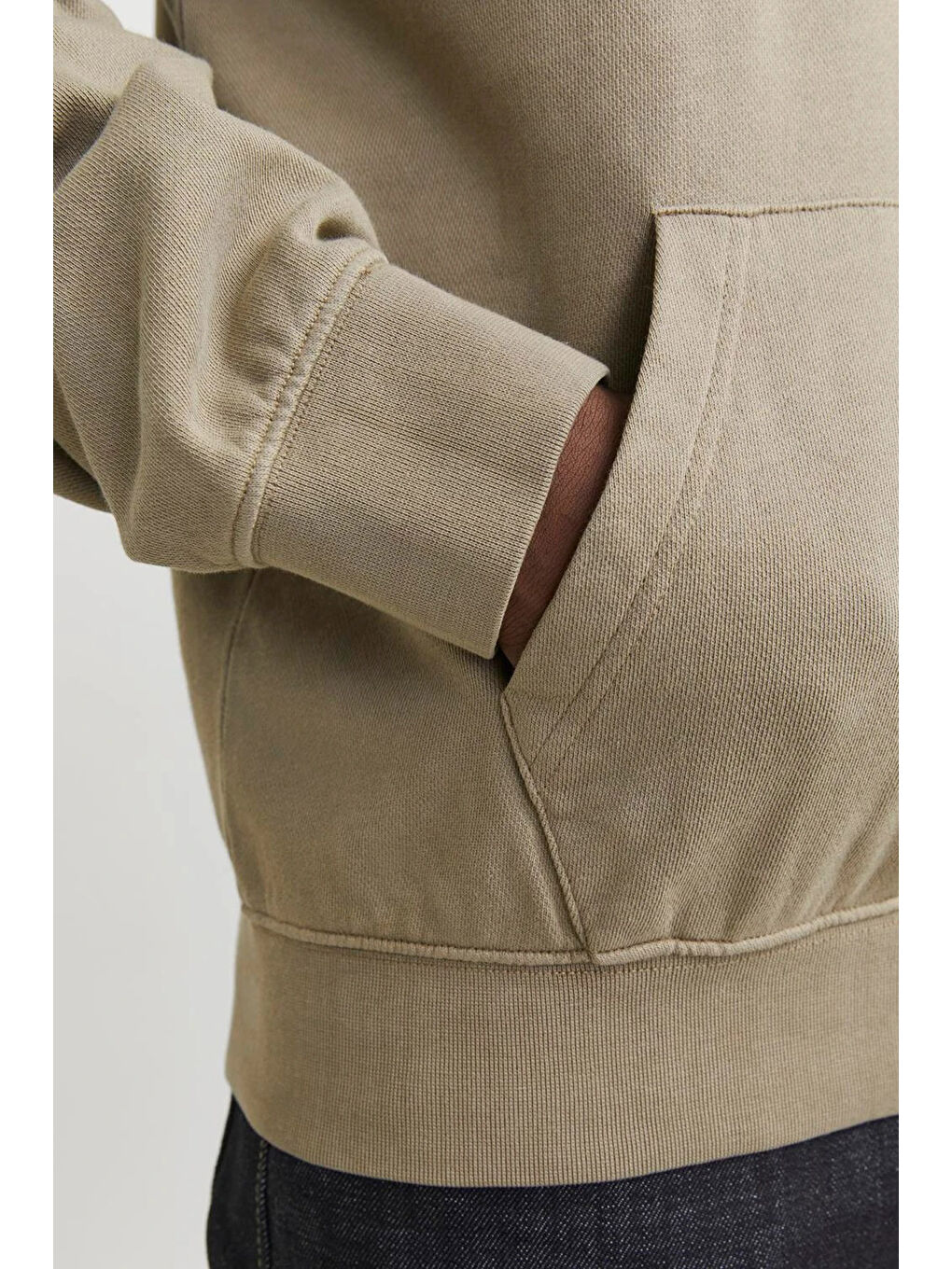 Yeşil Essentials Jjecharge Pamuklu Oversize Fit Kapüşonlu Sweat 12268272-5