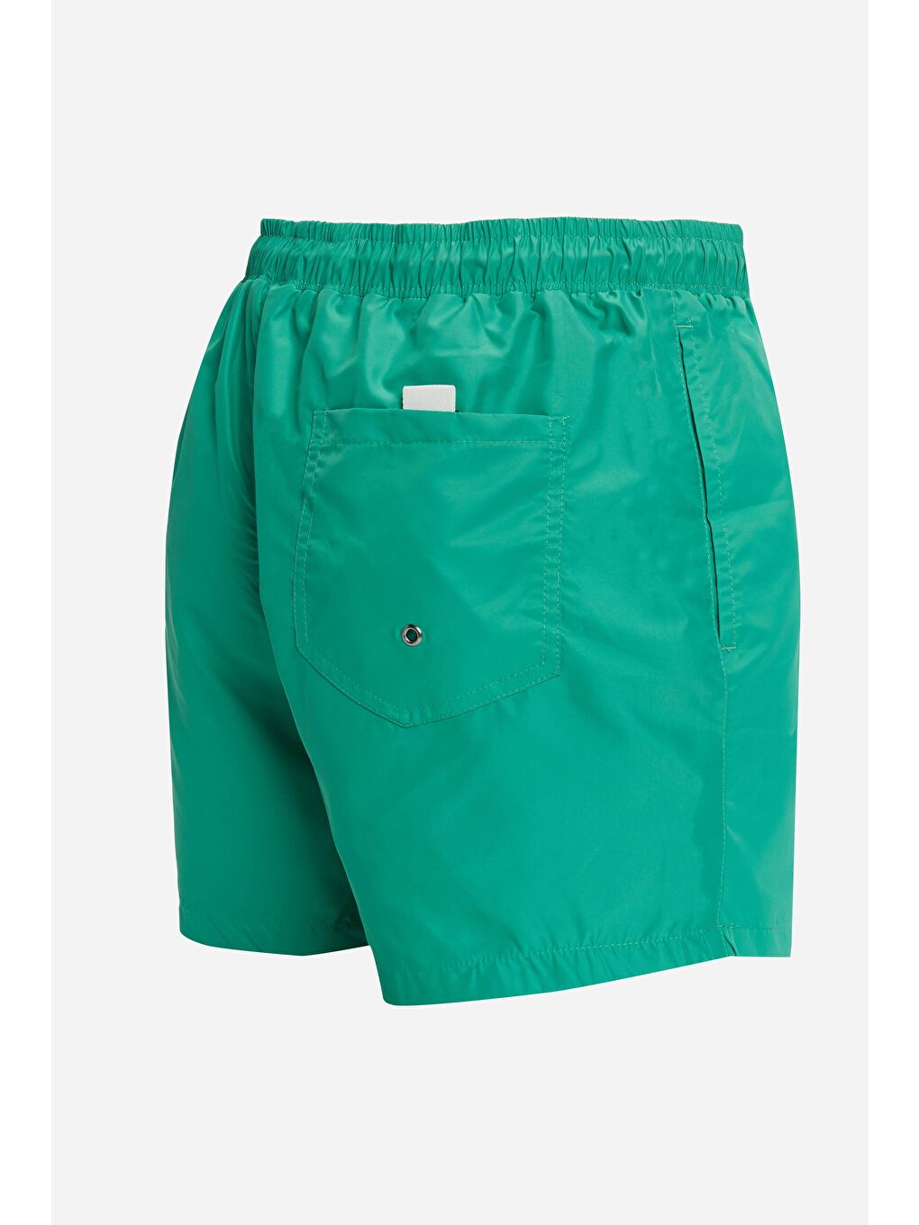 Erkek Standart Fit Hızlı Kuruyan Düz Yeşil Mayo Deniz Şortu-2