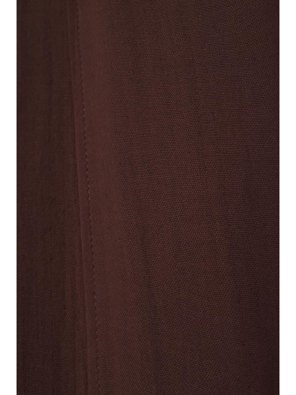 Kahverengi Kahve-Cepli Müslin Pantolon-4