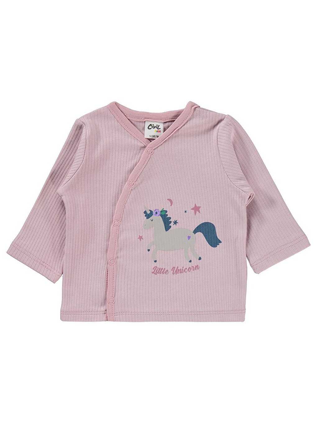 Baby Baskılı 1-9 Ay Pijama Takımı - Pembe-1