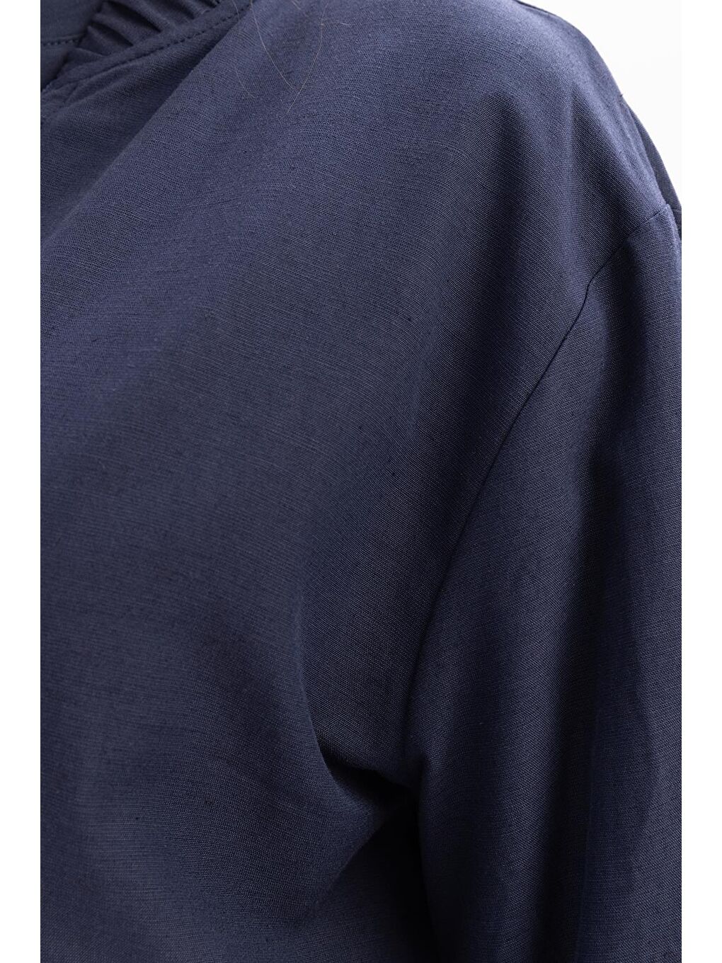 İndigo-Fermuarlı Ceket-5
