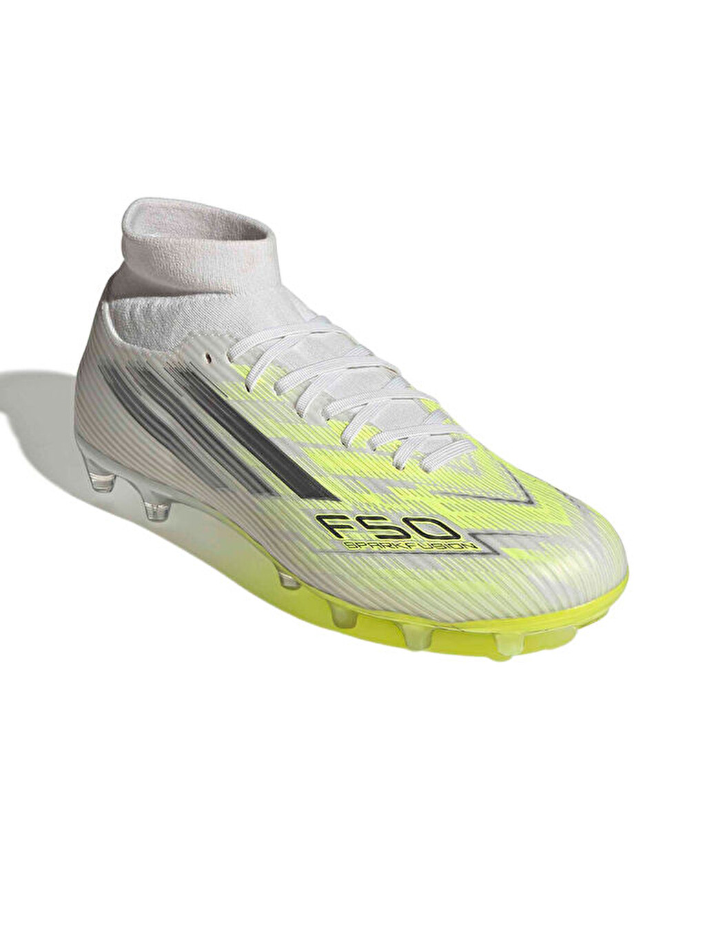F50 Sparkfusion Lea Unisex Çoklu Çim Zemin Kramponu Jp8350 Beyaz-2