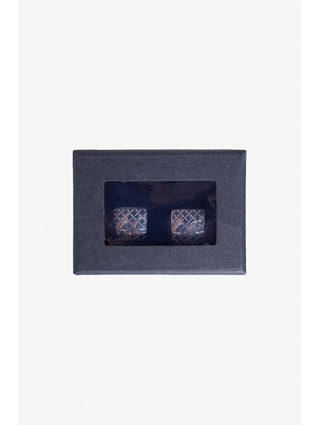 Gri Erkek Gümüş %100 Metal Kol Düğmesi-2