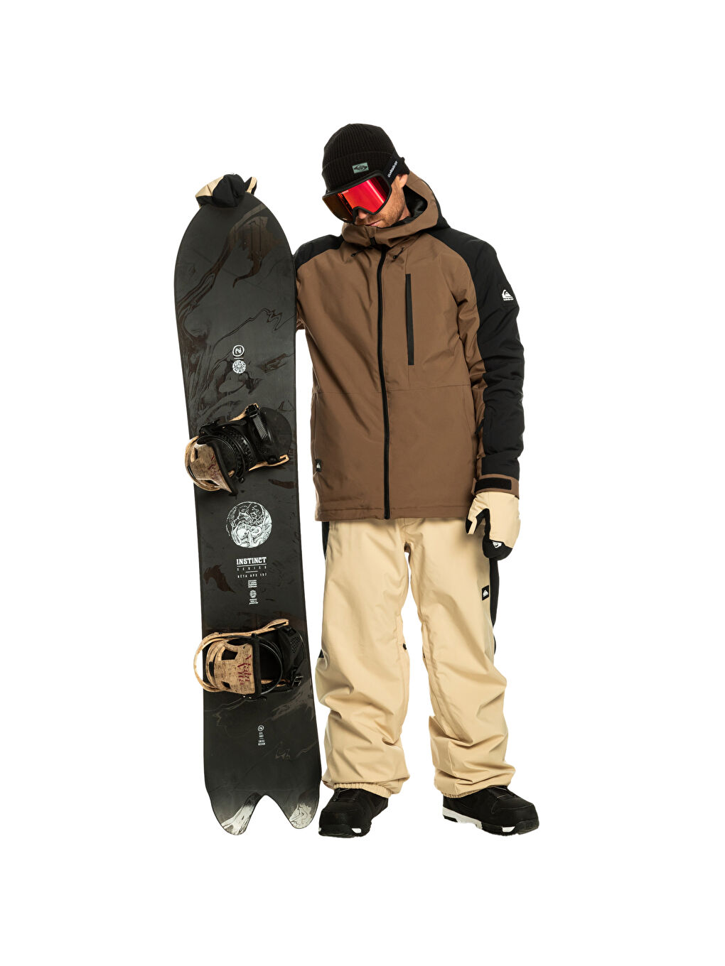 Mission Block Jk Erkek Kahverengi Snowboard Kayak Montu-9