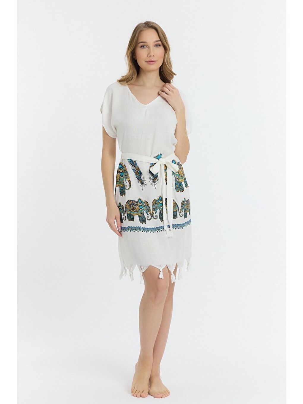 Yeşil Copia Kadın Bambu Plaj Elbisesi