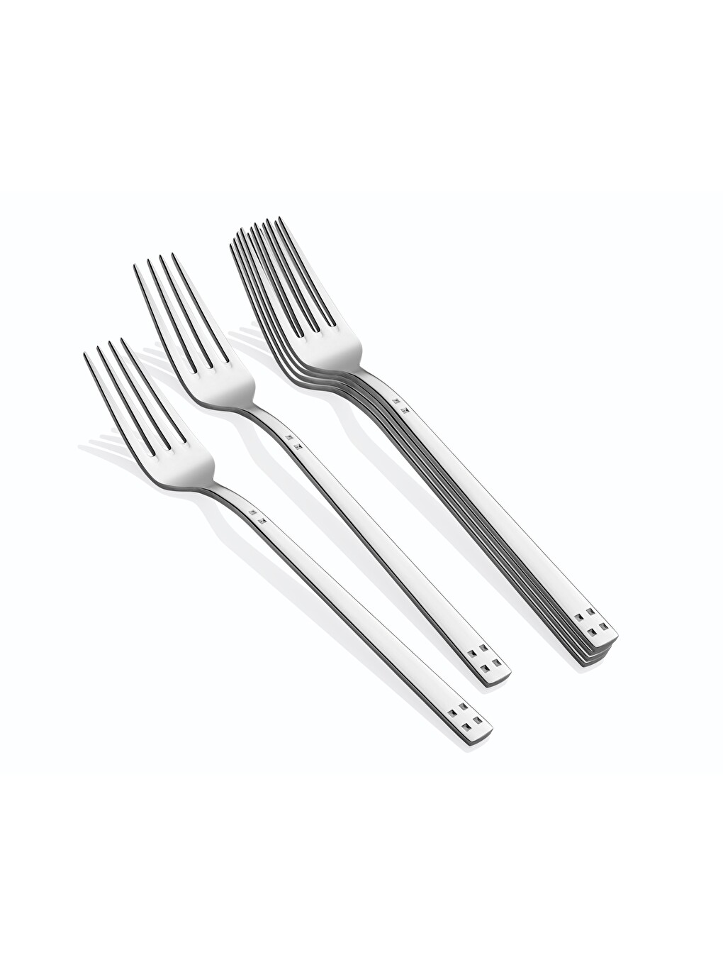 Gri Pırlanta Yemek Çatal 6'lı 18/10