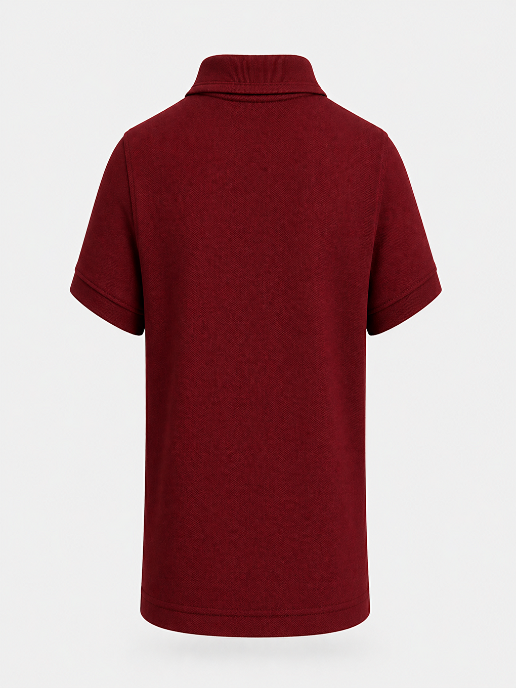 Bordo Kids Polo Yaka Basic Kısa Kollu Unisex Çocuk Tişört-2