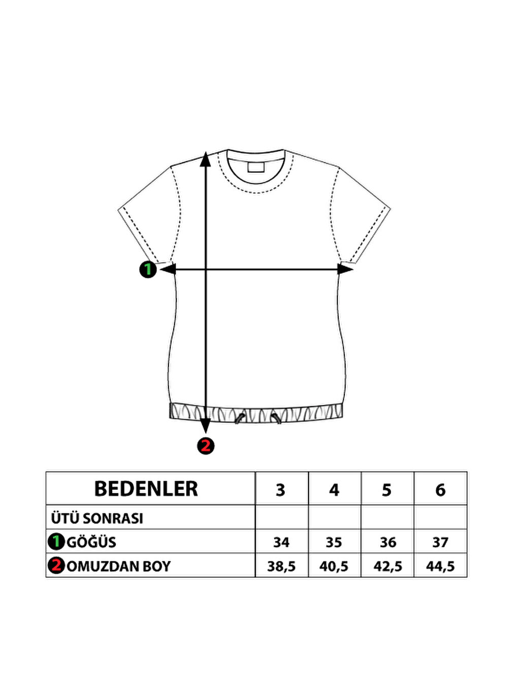 Yeşil Kız Çocuk Workout Baskılı Taş İşlemeli Tişört-1