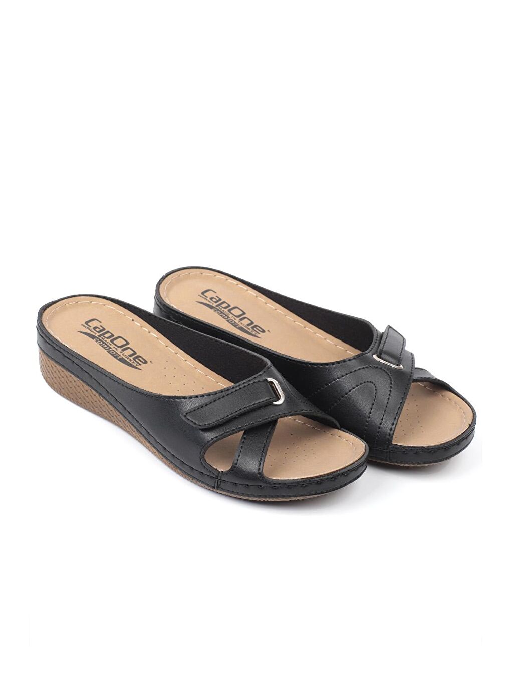 Siyah Z0777 Kadın Konfor Anatomic Terlik-2