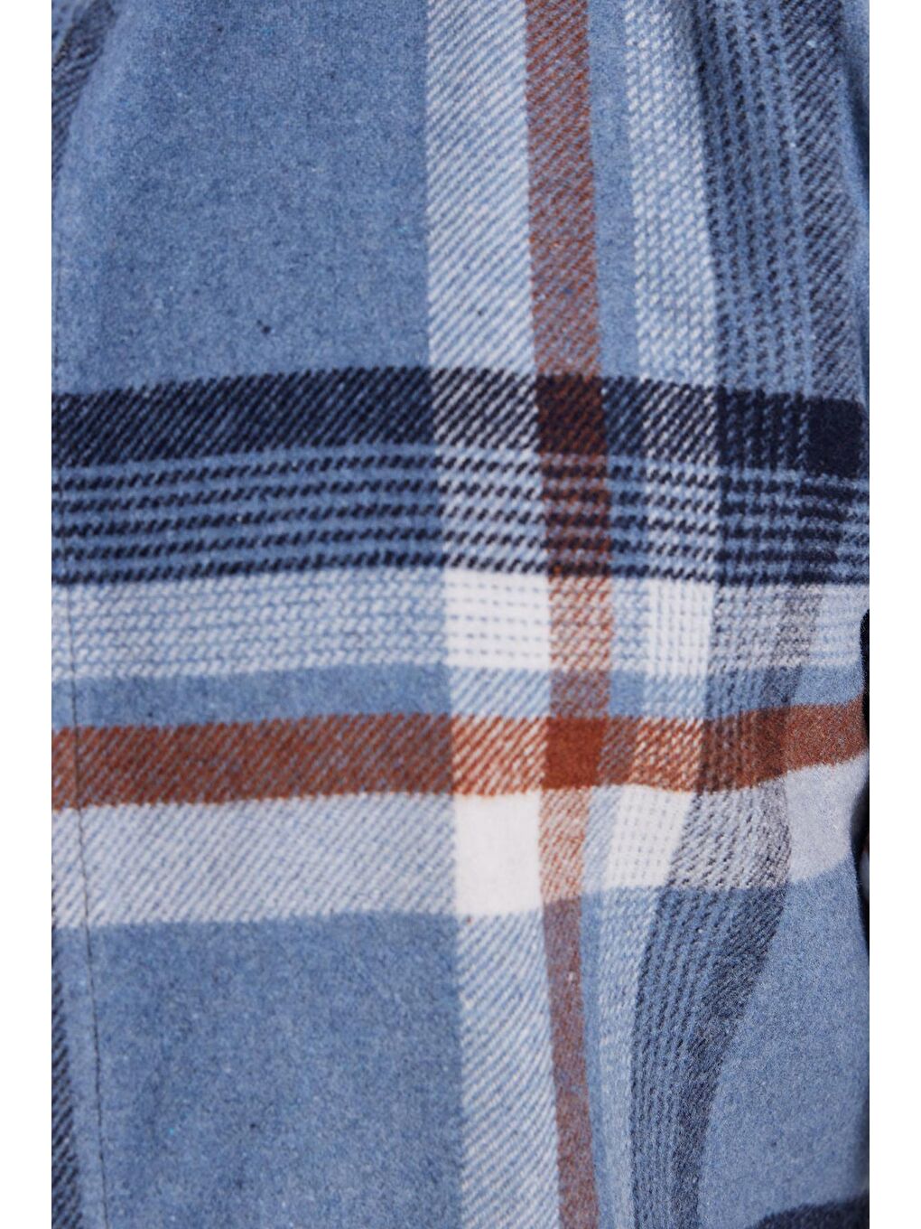 Karışık Erkek Slim Fit Dar Kesim Kareli Kışlık Oduncu Gömlek-3