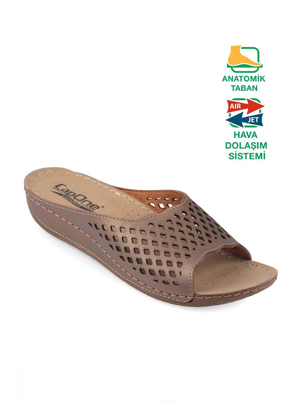Turuncu Z0385 Kadın Konfor Anatomic Terlik-3