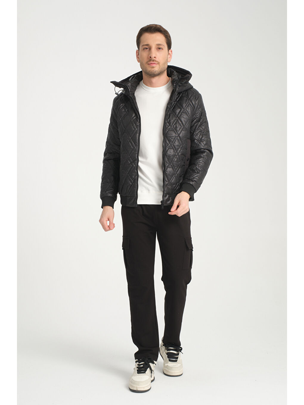 Siyah Unisex Şişme Mont 5018-1