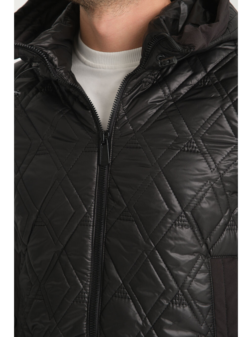 Siyah Unisex Şişme Mont 5018-2