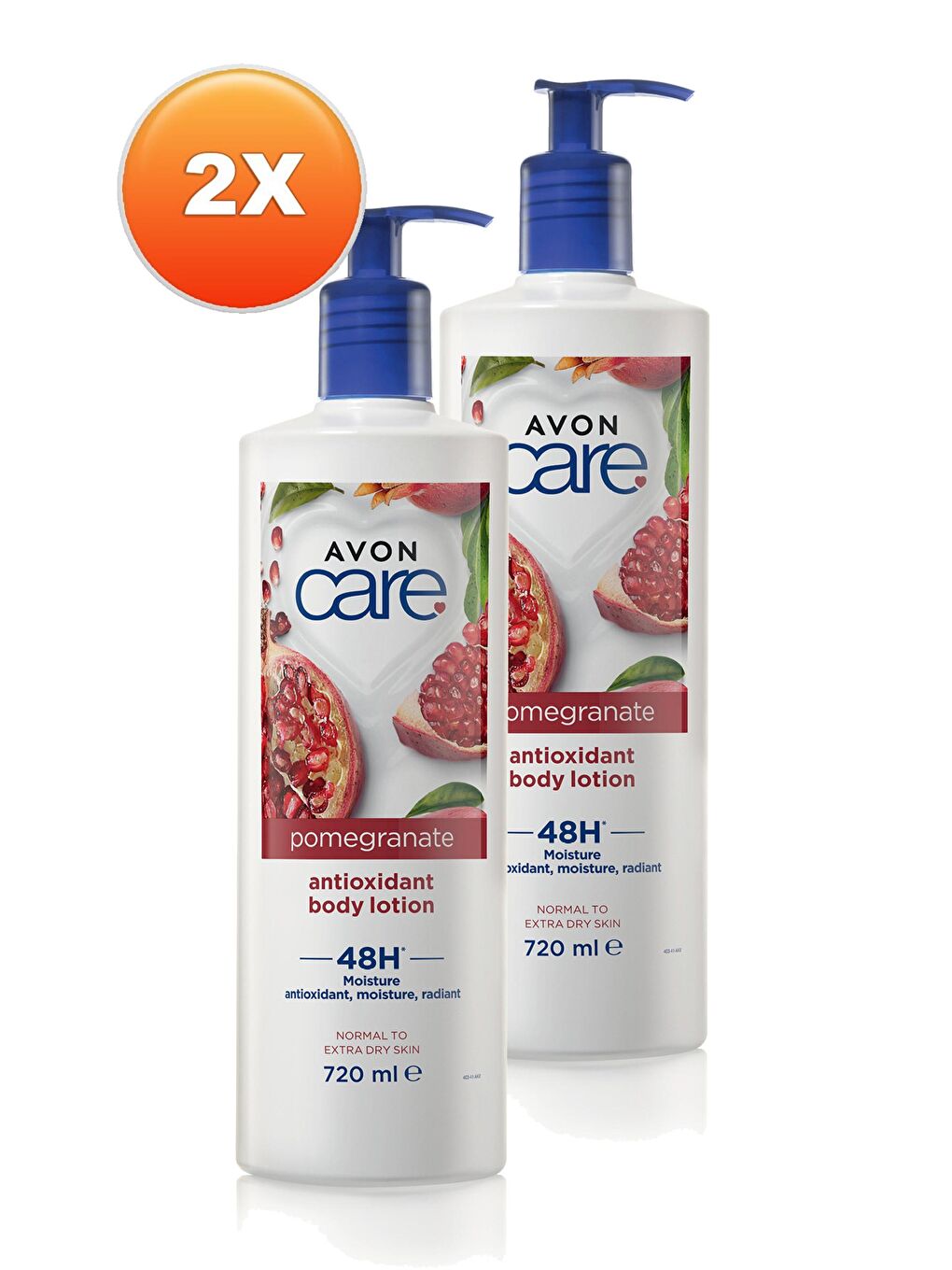 AVON Renksiz Care Nar Özü İçeren Antioksidan Nemlendirici Vücut Losyonu 720 Ml. İkili Set - 1