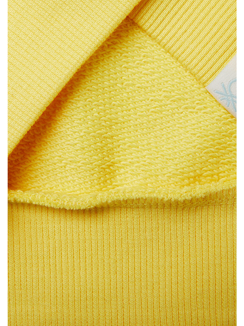 Erkek Çocuk Sarı Çok Renkli Baskılı Kol Detaylı Bisiklet Yaka Sweatshirt-2