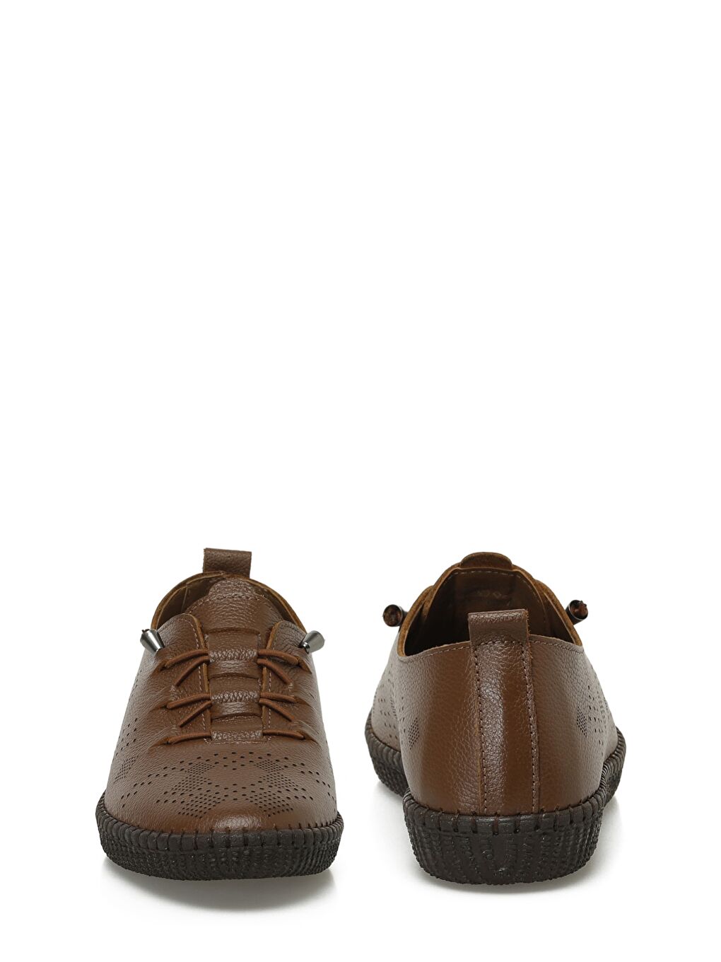 Kahverengi 103021.Z5FX Taba Kadın Düz Ayakkabı-4