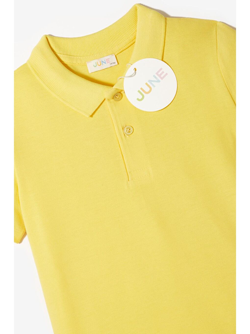 Sarı Çocuk Polo Yaka Tshirt-3