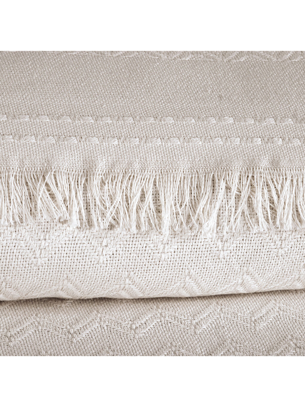 Ekru Home Zuma Çift Kişilik Pike 200x220 Cm-Krem-1