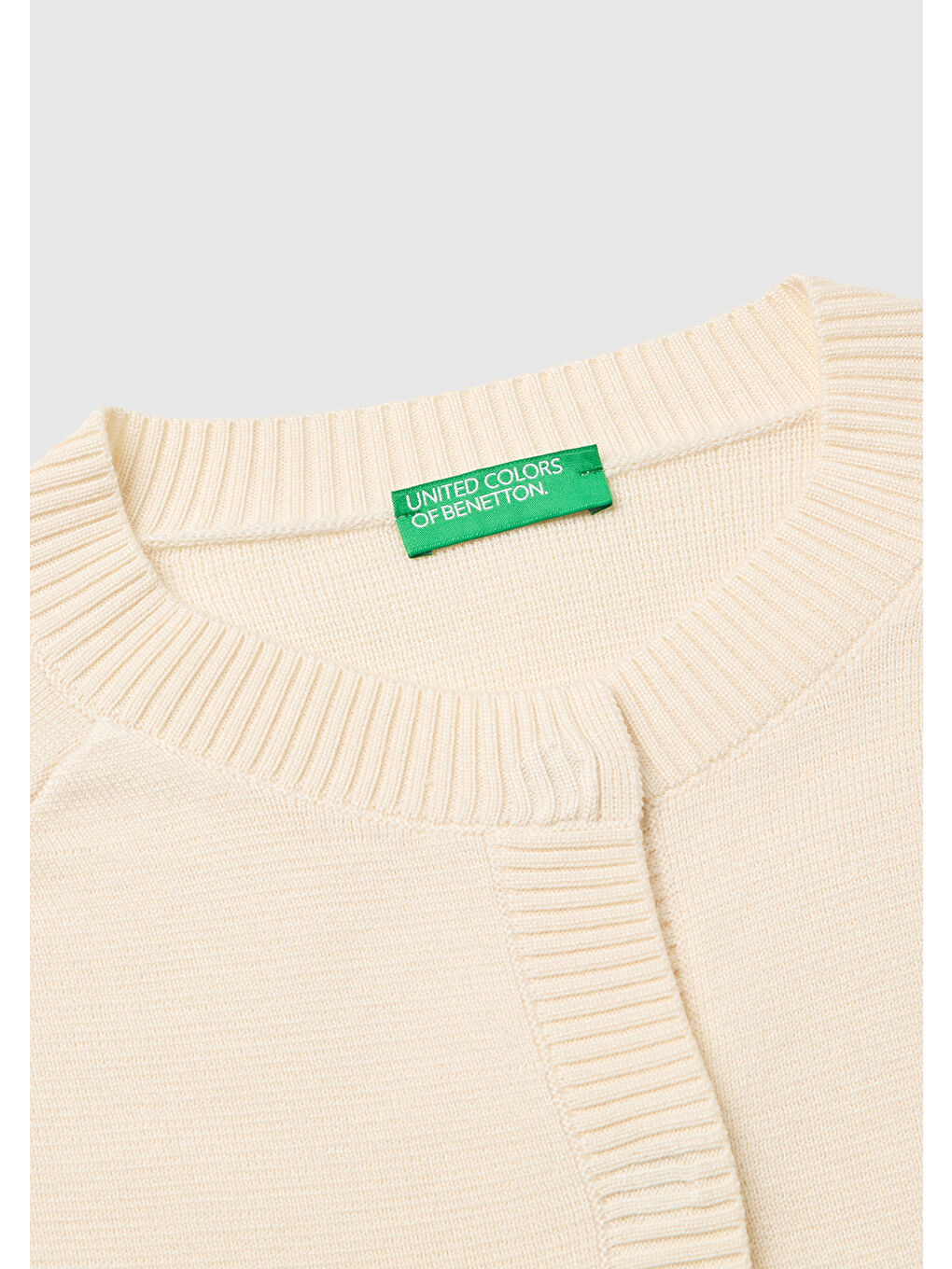 Ekru Kadın Krem Yün Karışımlı Gümüş Düğmeli Reglan Kol Hırka-6