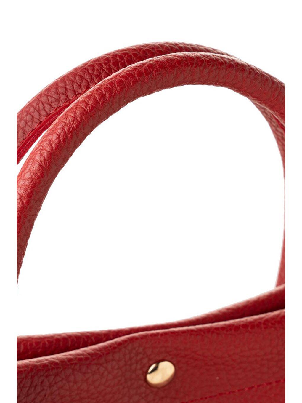 Kırmızı Kadın Suni Deri El ve Omuz Çantası-6