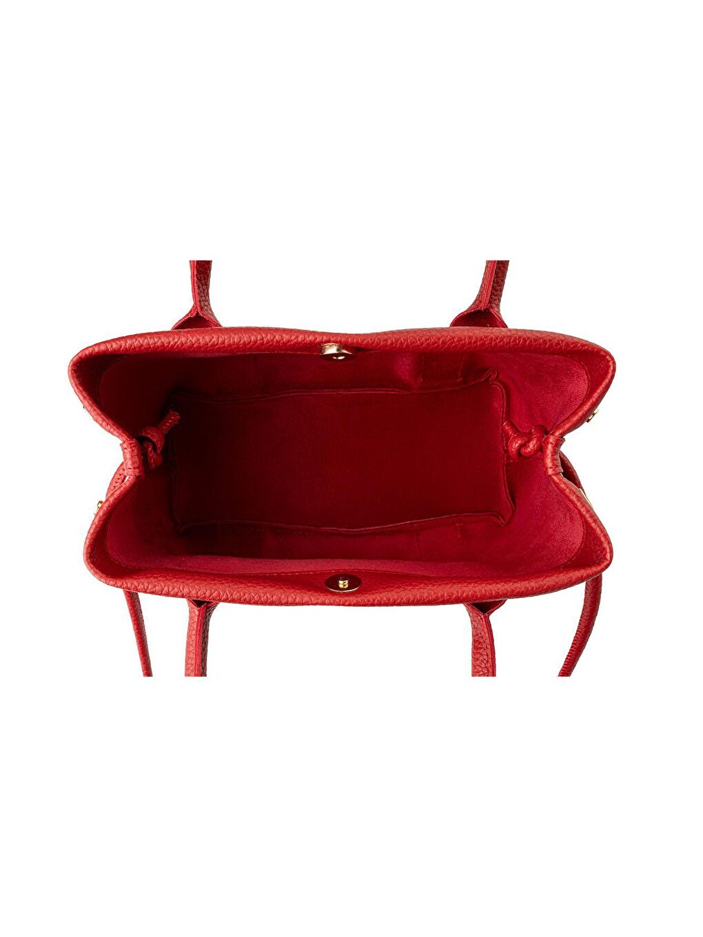 Kırmızı Kadın Suni Deri El ve Omuz Çantası-7