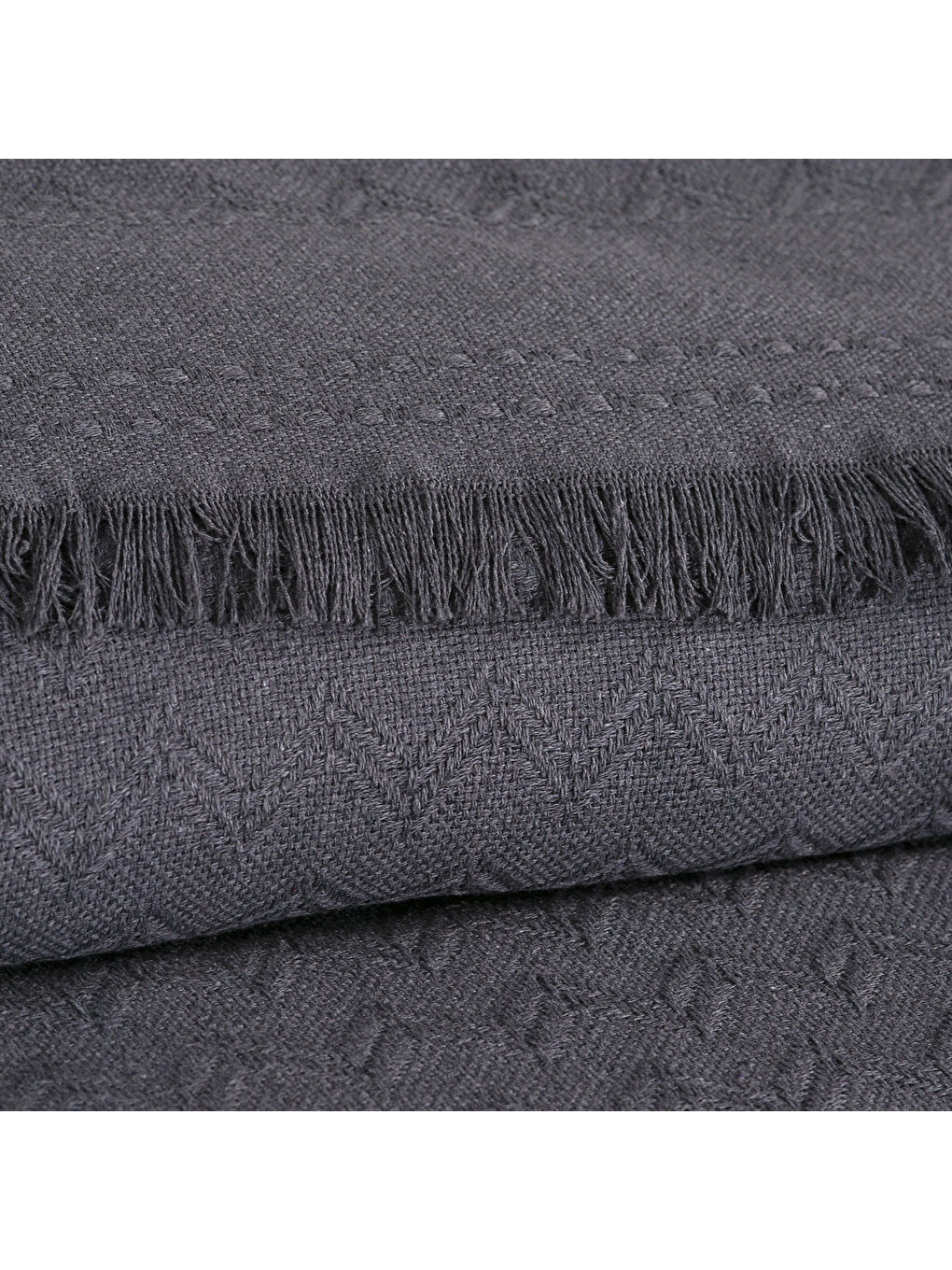 Home Zuma Çift Kişilik Pike 200x220 Cm-Antrasit-1