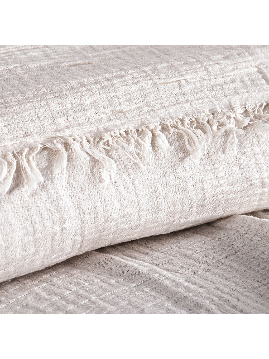 Ekru Home Sofia Müslin Pike 200x220 Cm-Krem-1