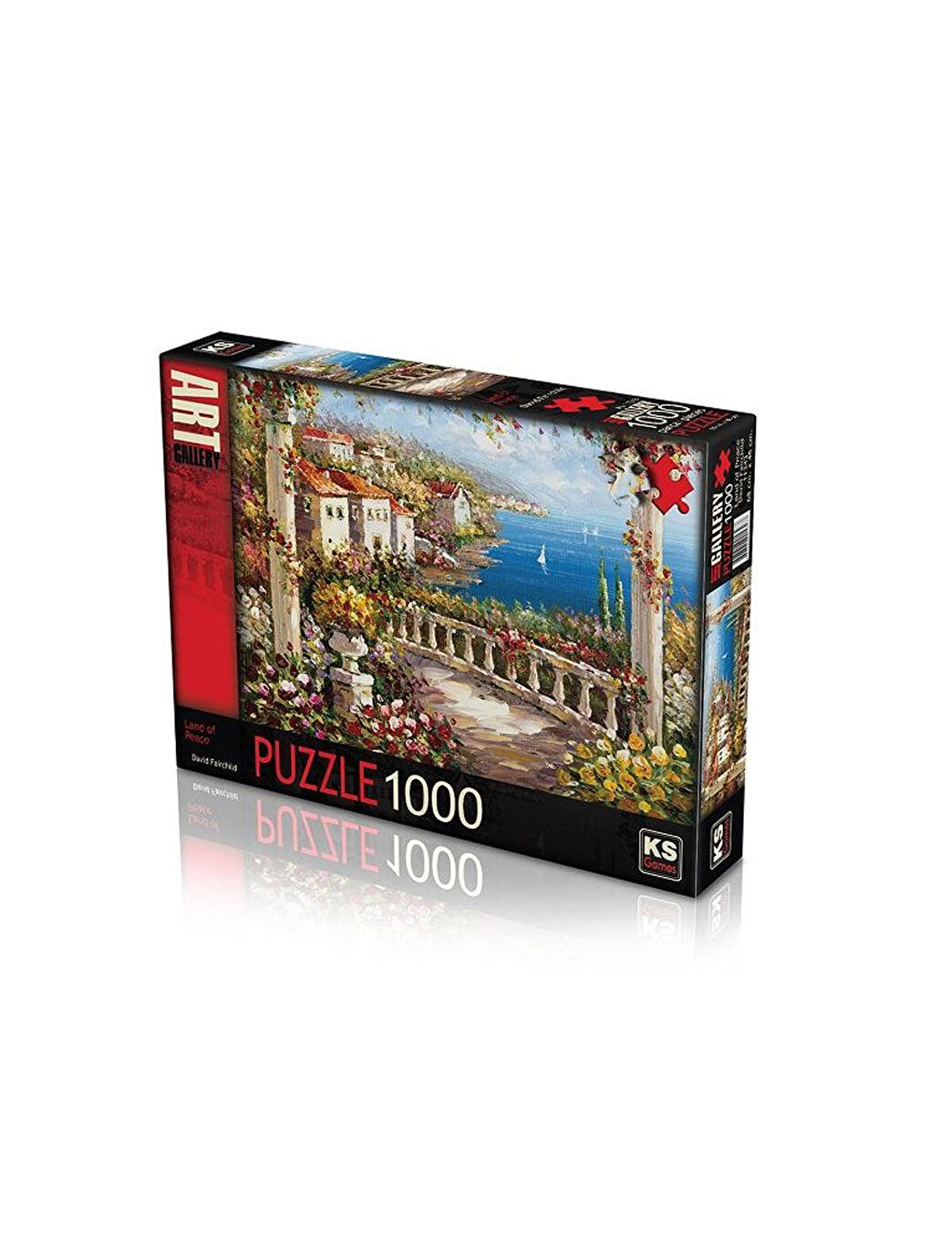 KS GAMES Renksiz Puzzle 1000 Parça Land Of Peace David Fairchild 11343