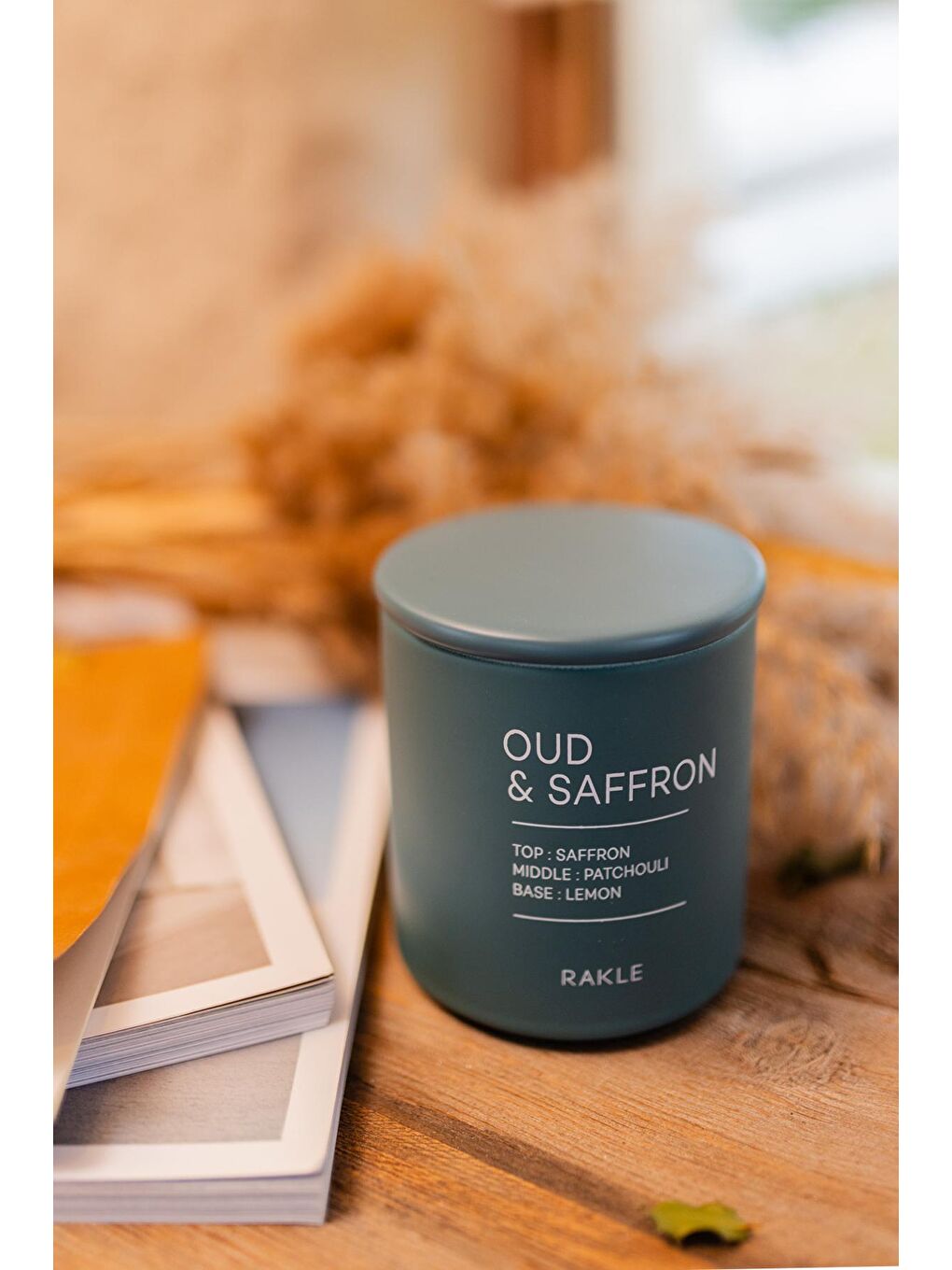 Renksiz Cashmere Seramik Kapaklı Kavanoz Mum Yeşil 300 gr-1