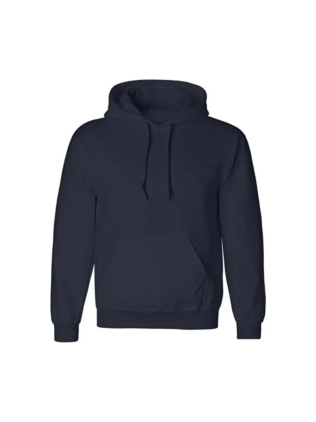 Erkek Uzun Kol Kapüşonlu Basic Sweatshirt Hoodie - Lacivert-1