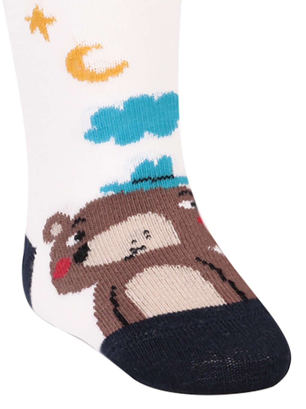 Baby Night Bear 6-18 Ay Külotlu Çorap - Lacivert-1