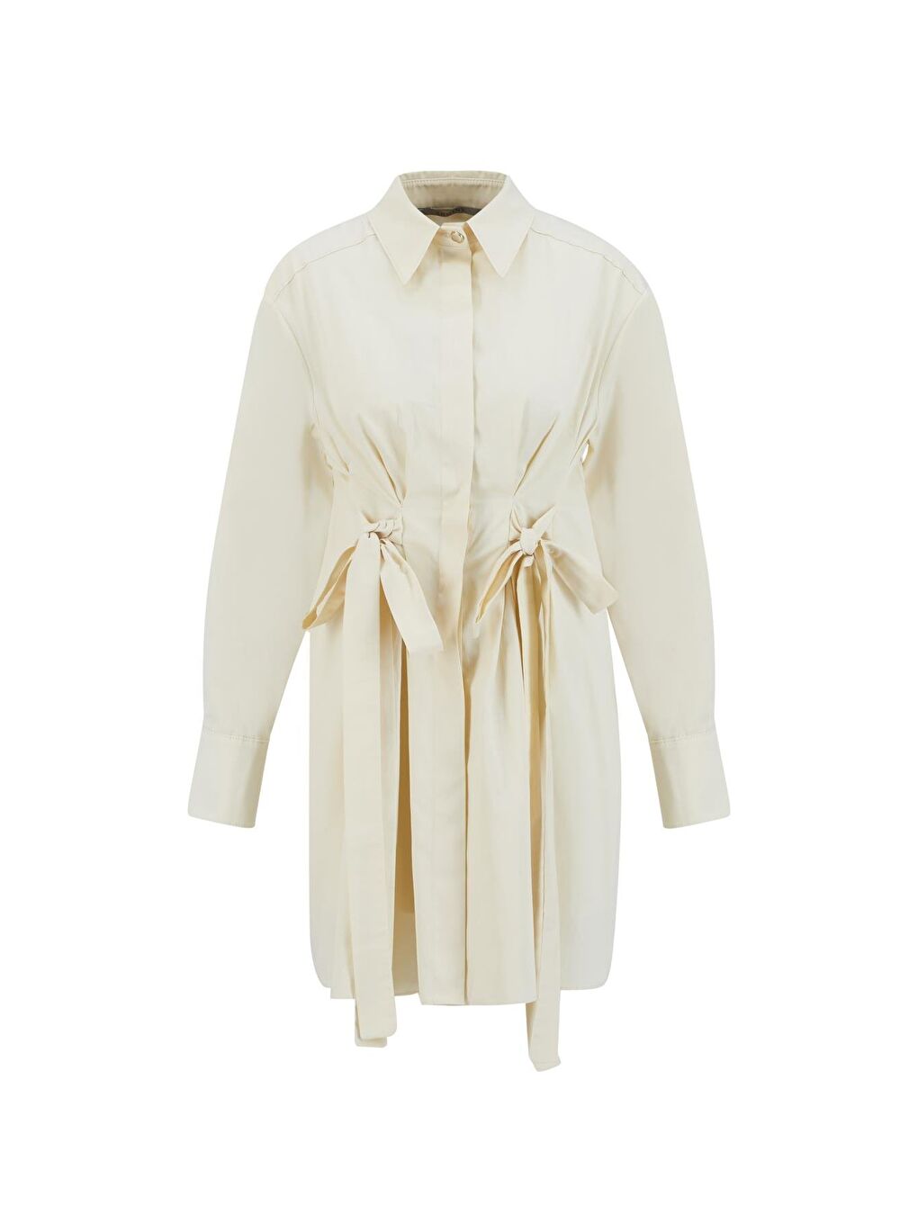 Bej Fiyonklu Naturel Kumaşlı Tunik 24K4300 Aytaşı