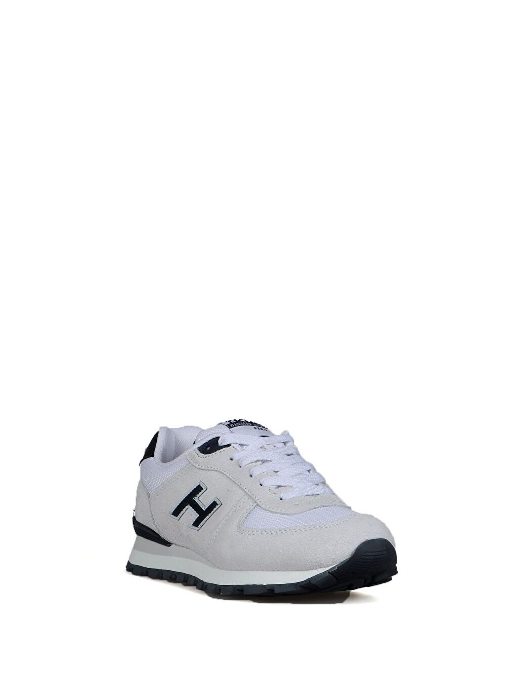 Peru Hakiki Deri Beyaz-Lacivert Kadın Spor Ayakkabı-1