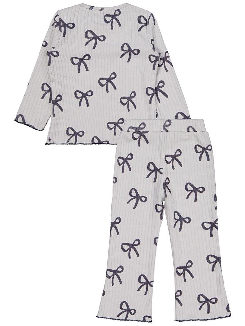 Girls Kurdela Baskılı 2-5 Yaş Takım - Gri 2-3 Yaş-1