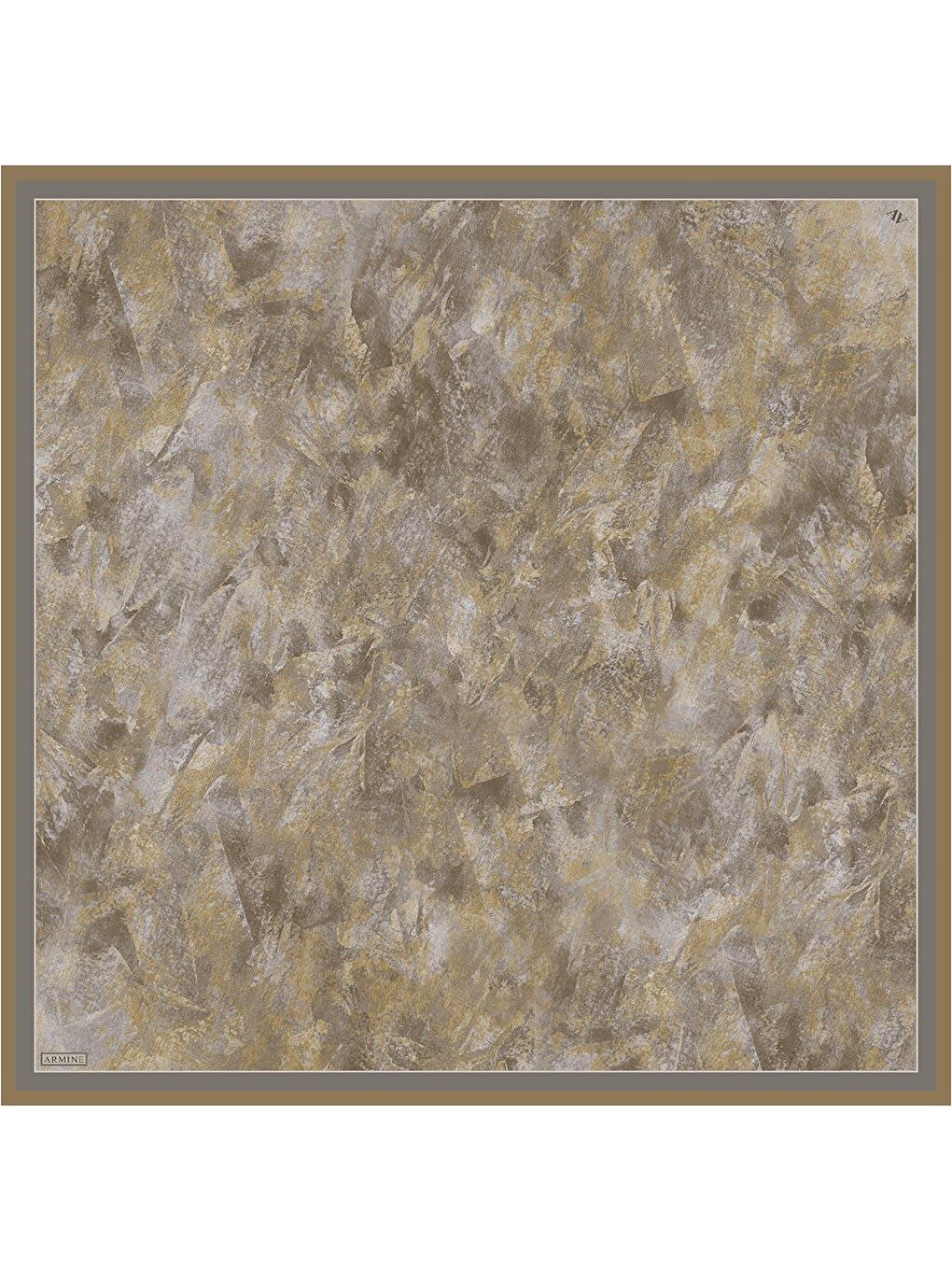 Kahverengi Saf İpek Sura Eşarp 9433D 35-3