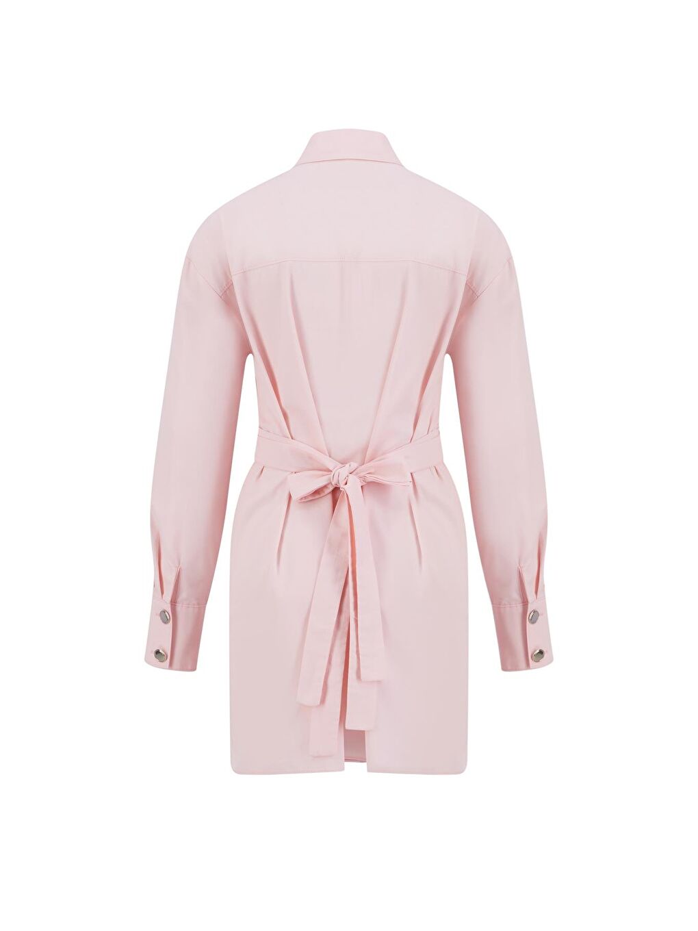 Fiyonklu Naturel Kumaşlı Tunik 24K4300 Pembe-6