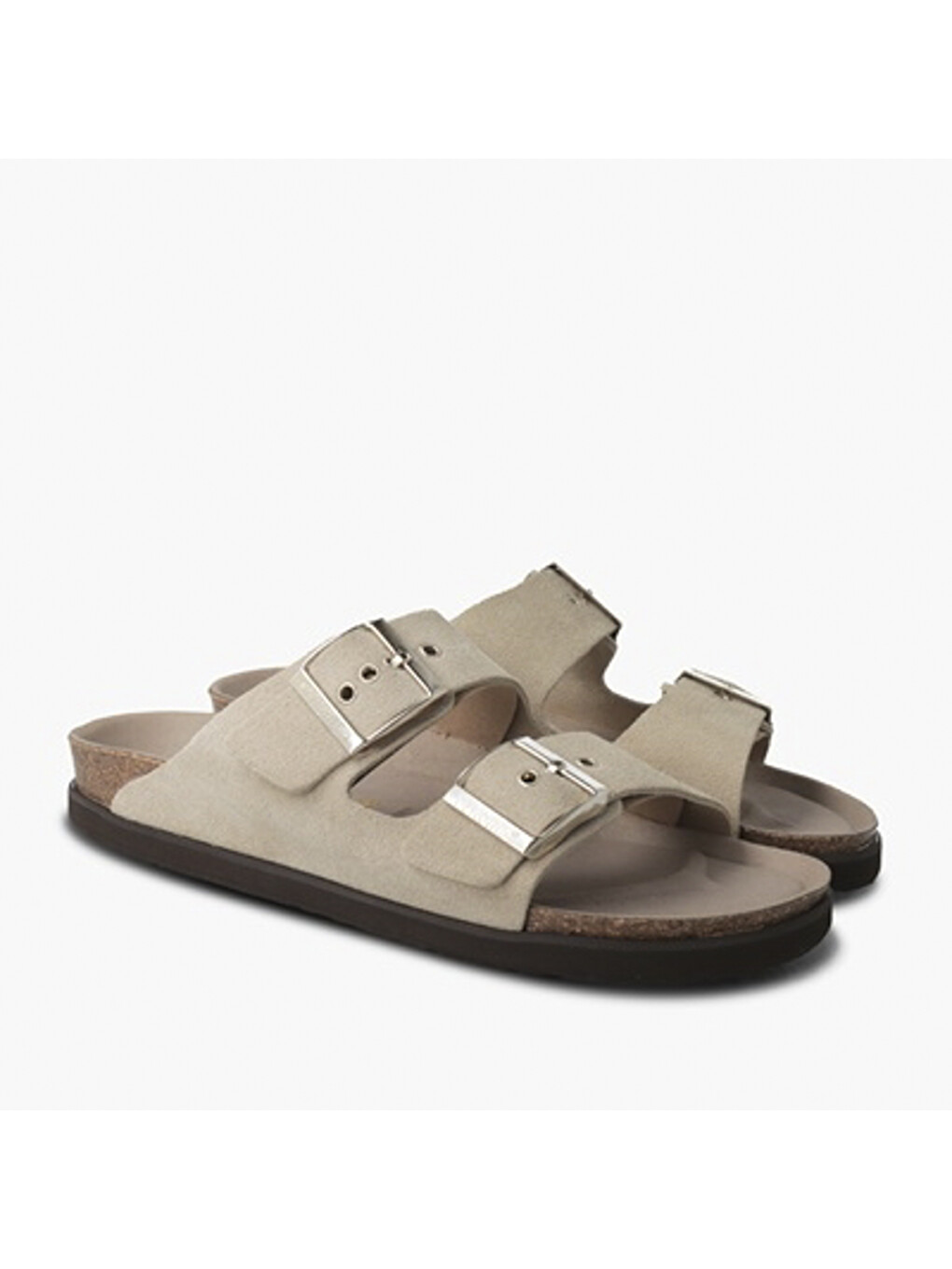 Bej Kadın Terlik G104350 HAWAII Velour Sand-1