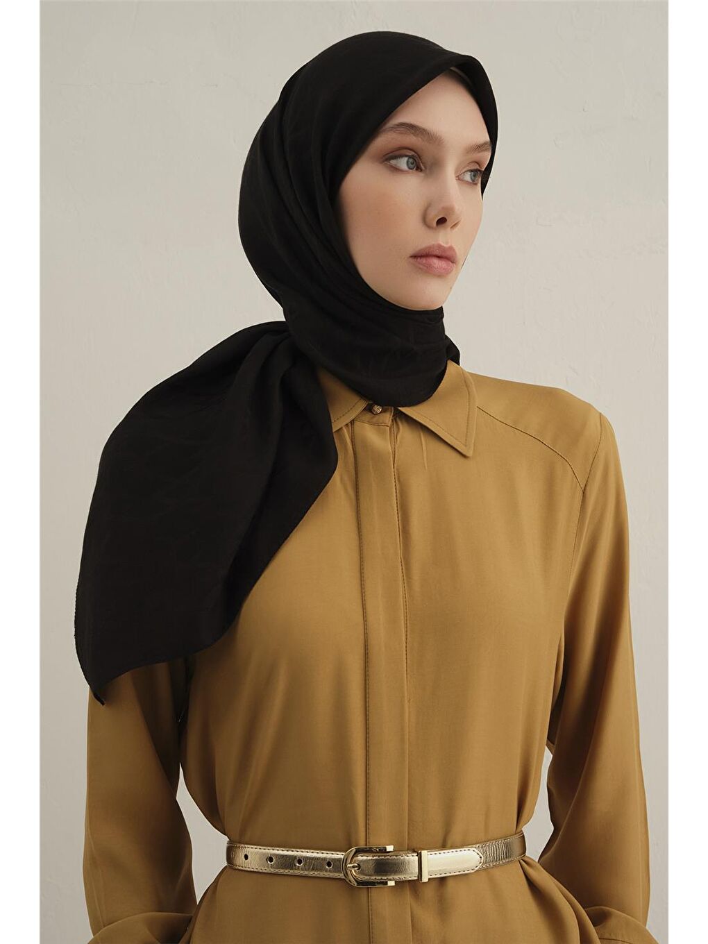 Siyah Lyocell Eşarp 1- 01-1