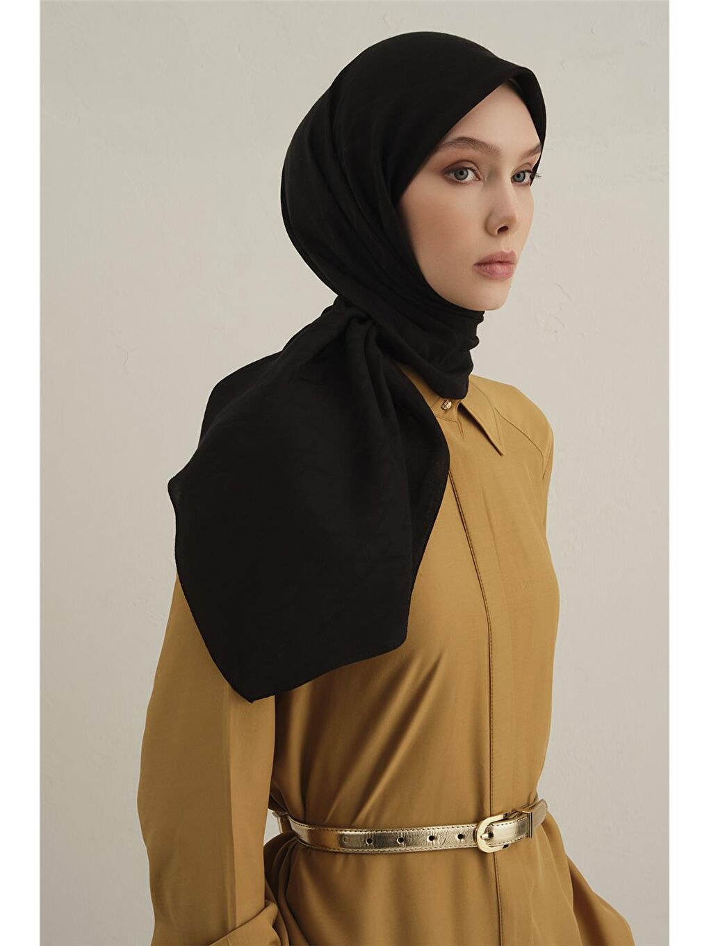 Siyah Lyocell Eşarp 1- 01-2