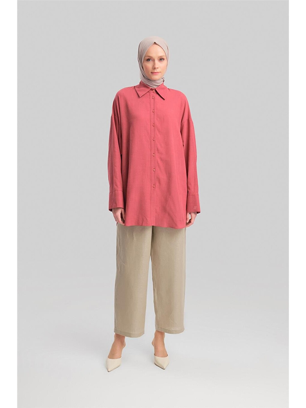 Pembe Tunik 24y4014 Vişne-1