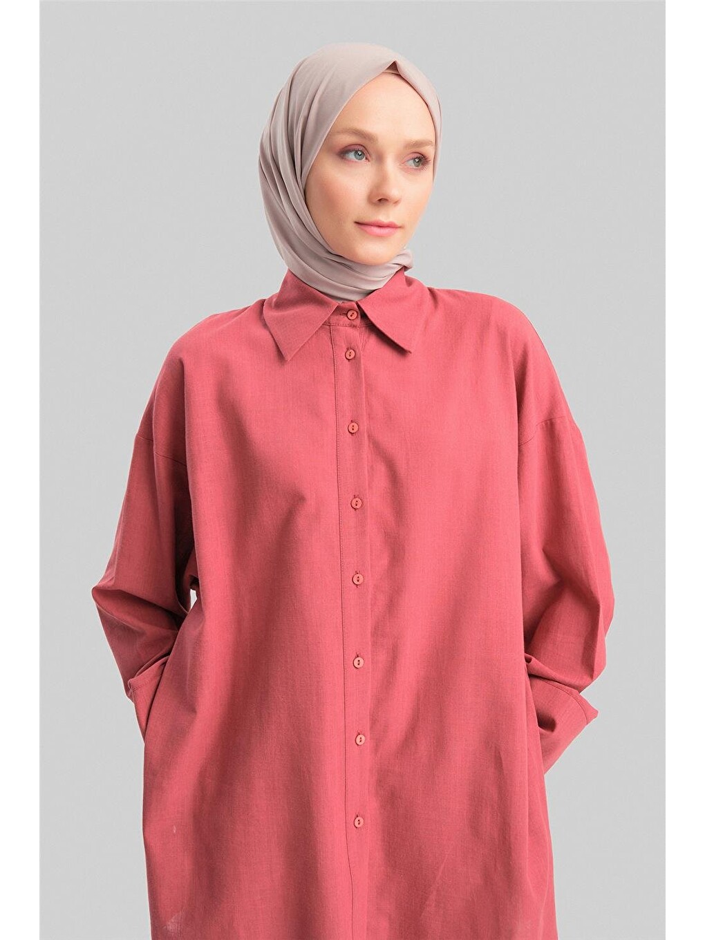 Pembe Tunik 24y4014 Vişne-2