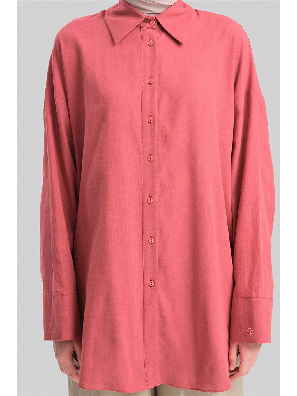 Pembe Tunik 24y4014 Vişne-4