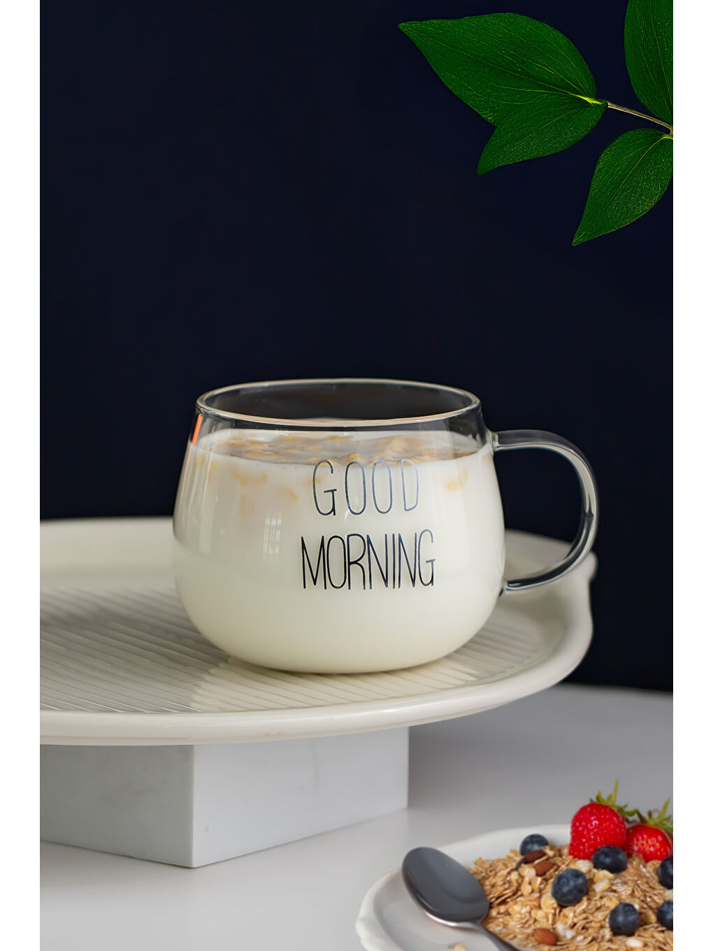 Renksiz 2088 2li Isıya Ateşe Dayanıklı Cam Kulplu Çay Bardağı Kahve Bardak Kupa Şeffaf 400 ml-1